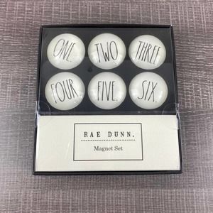 Rae Dunn Magnet Set ONE TWO THREE FOUR FIVE SIX